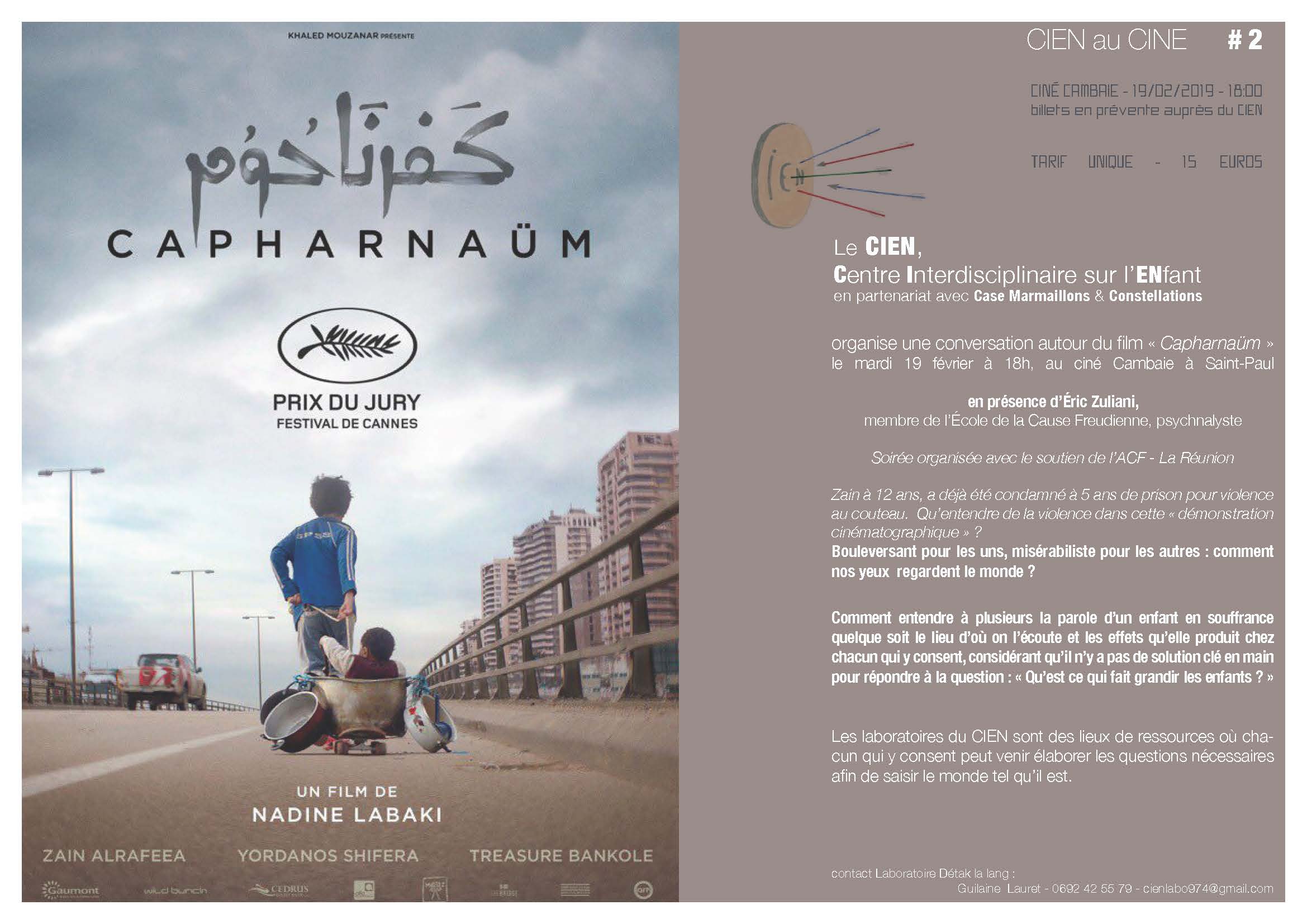 2019, CIEN,projection capharnaüm