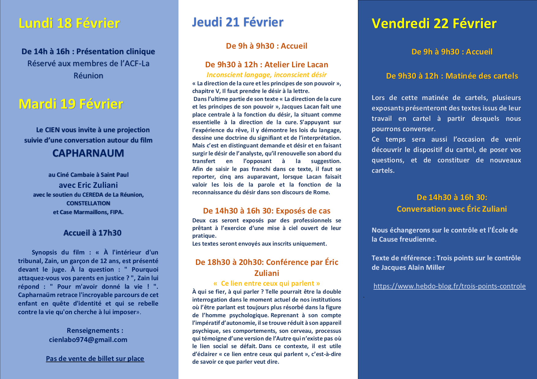 Journées EZ1