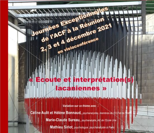 Journées exceptionnelles de l’ACF : 2, 3 et 4 décembre 2021 par Zoom