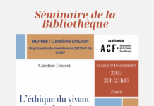 Séminaire de la Bibliothèque avec Caroline DOUCET !