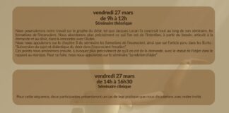 Journées de l’ACF avec Philippe Bénichou